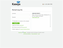 Tablet Screenshot of portal.kaseya.net